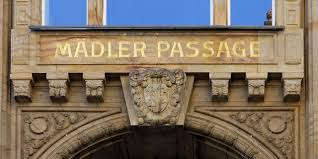 Schriftzug der Mädler-Passage in Leipzig